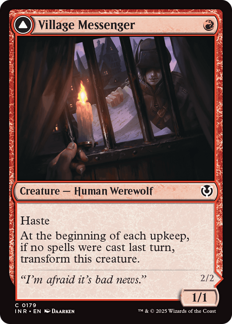 Village Messenger Treatments // Moonrise Intruder (-179) [Innistrad Remastered]  Foil