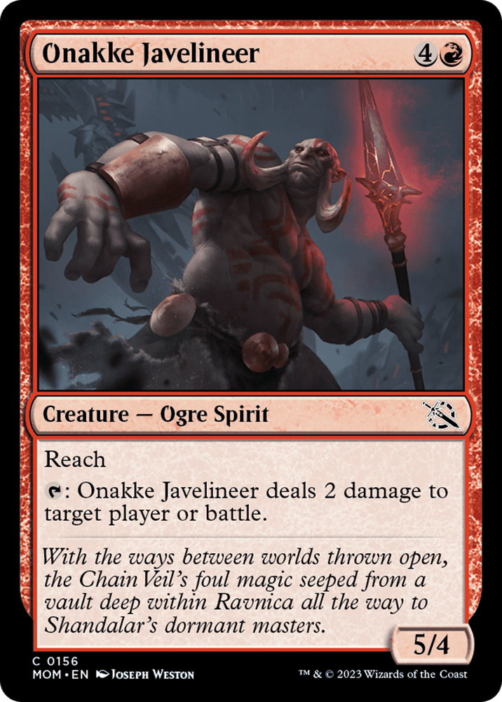 Onakke Javelineer [March of the Machine]