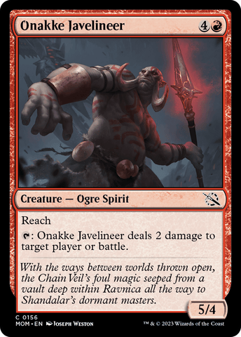 Onakke Javelineer [March of the Machine]