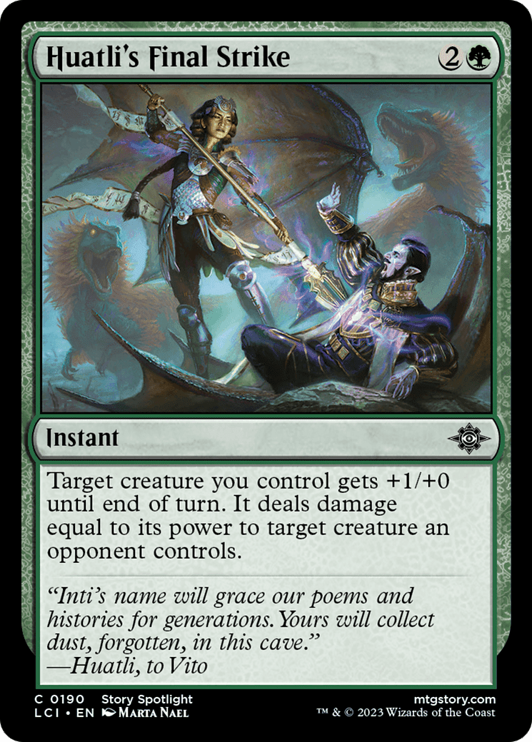 Huatli's Final Strike [The Lost Caverns of Ixalan] Foil