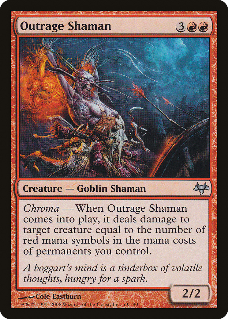 Outrage Shaman [Eventide] Foil