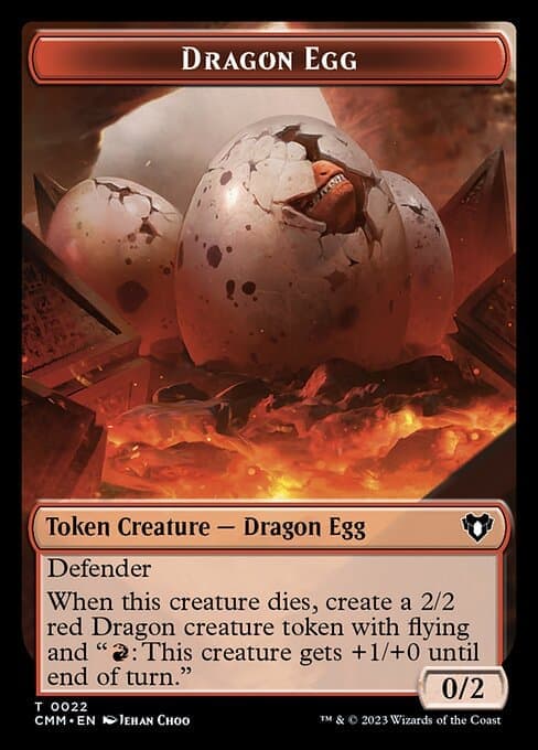 City's Blessing // Dragon Egg Double-Sided Token [Commander Masters Tokens] Foil