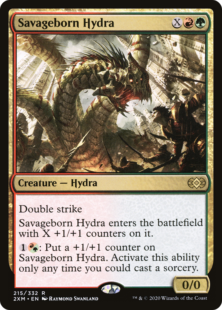 Savageborn Hydra [Double Masters] Foil