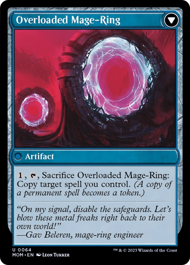 Invasion of Vryn // Overloaded Mage-Ring [March of the Machine] Foil