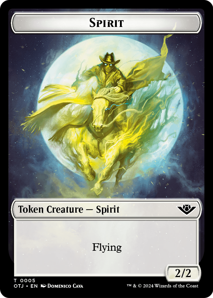 Spirit (TOTJ-005) - Outlaws of Thunder Junction Tokens