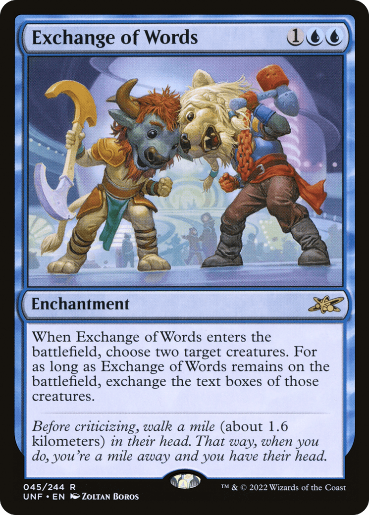 Exchange of Words [Unfinity] Foil