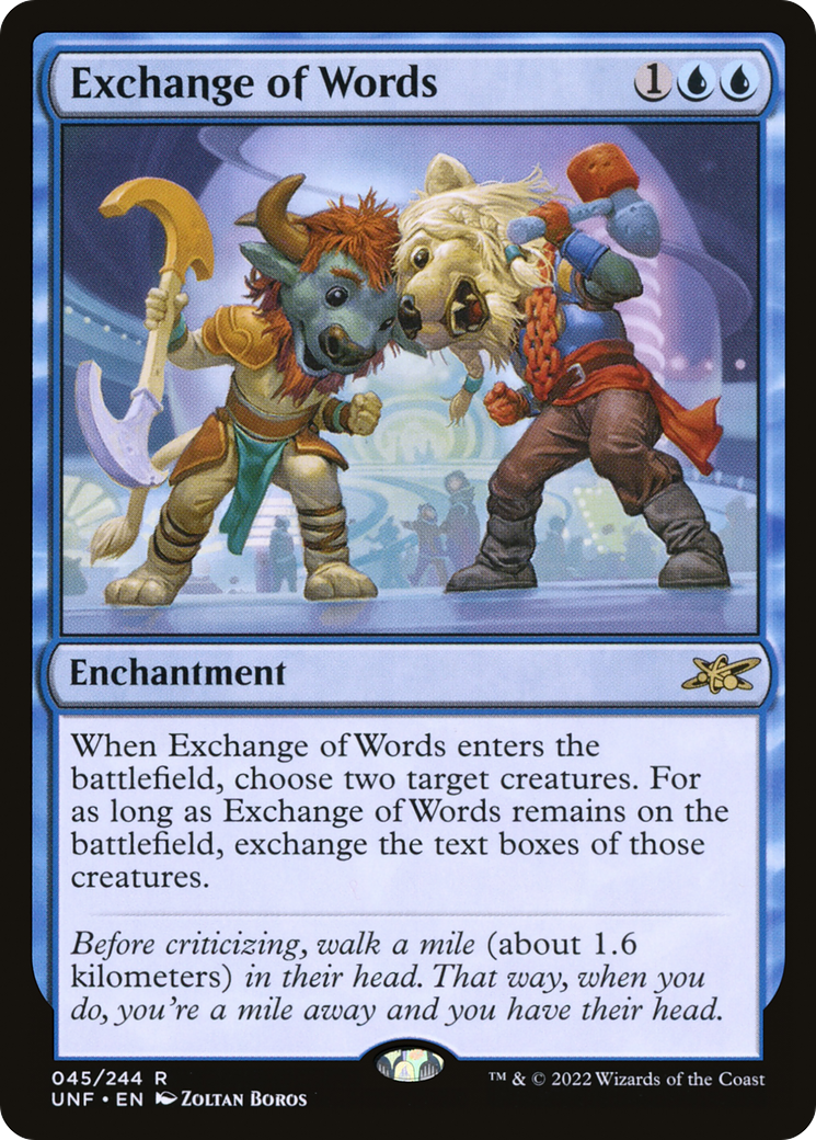 Exchange of Words [Unfinity] Foil