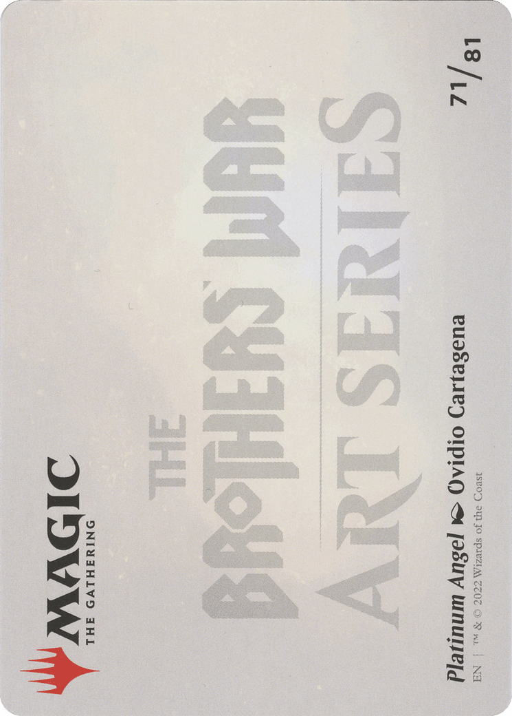 Platinum Angel // Platinum Angel (ABRO-071) - The Brothers' War Art Series (Borderless) Foil