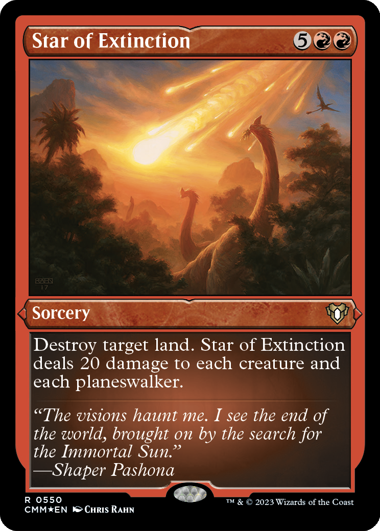 Star of Extinction (CMM-550) - Commander Masters Etched Foil