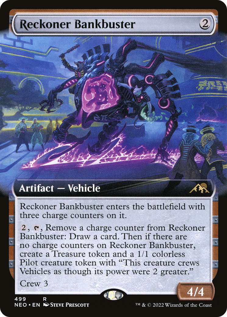 Reckoner Bankbuster (Extended Art) [Kamigawa: Neon Dynasty] Foil