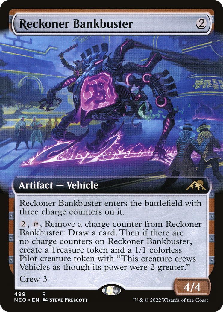 Reckoner Bankbuster (Extended Art) [Kamigawa: Neon Dynasty] Foil