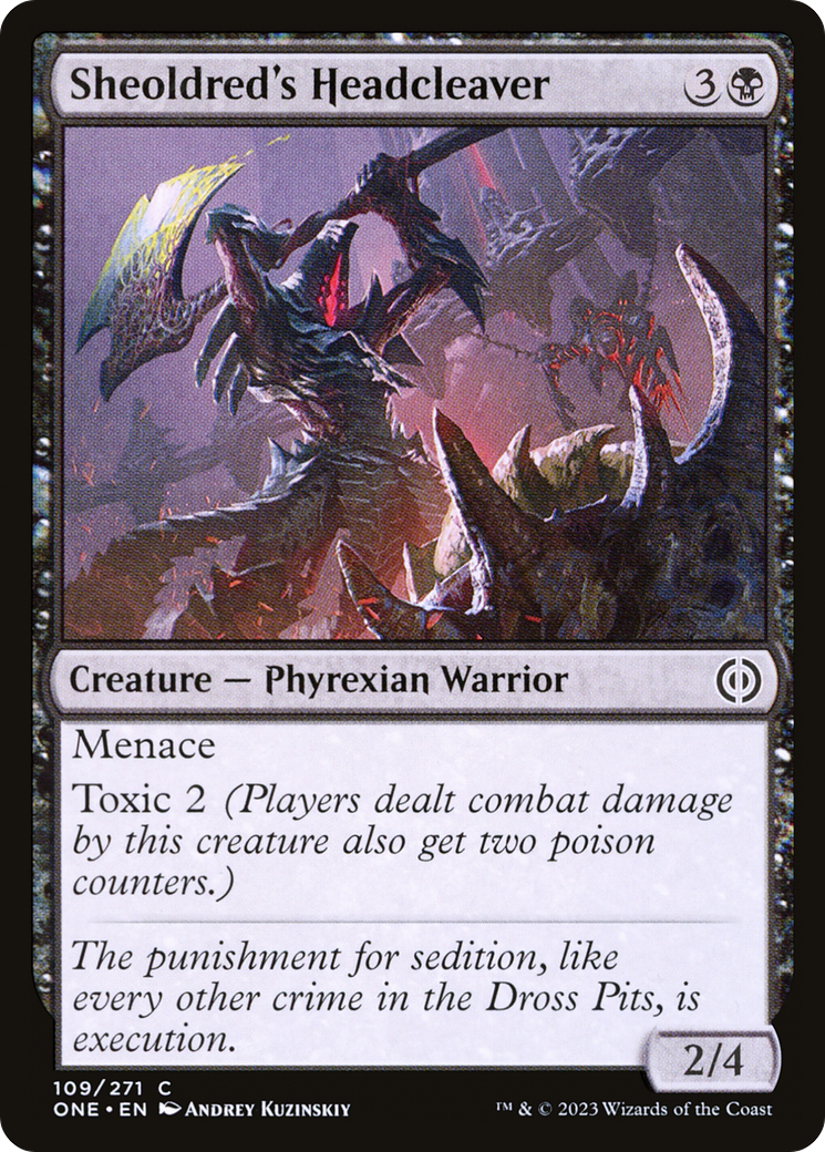 Sheoldred's Headcleaver [Phyrexia: All Will Be One] Foil