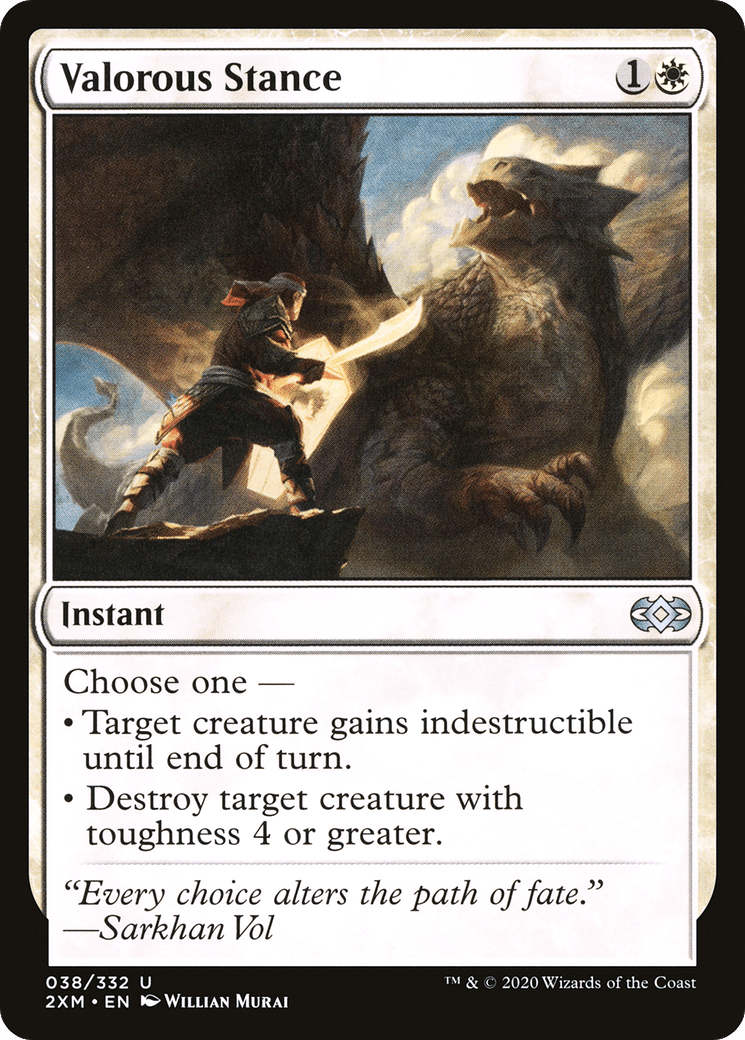 Valorous Stance [Double Masters] Foil