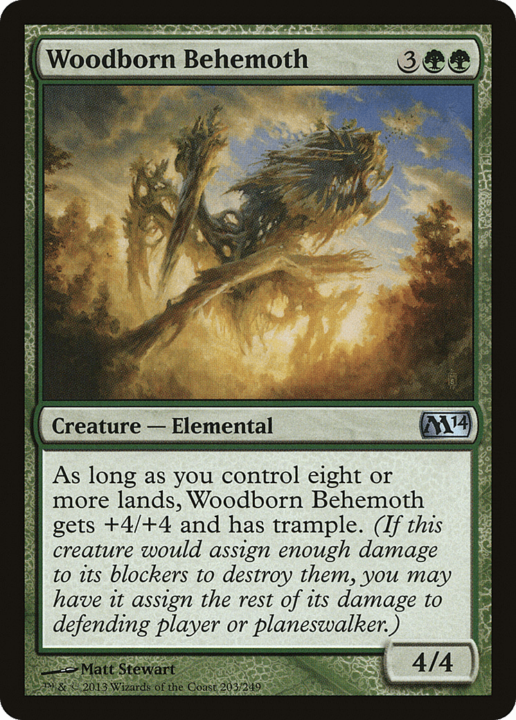 Woodborn Behemoth [Magic 2014] Foil