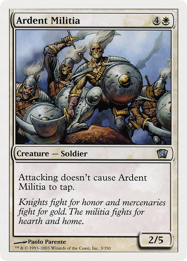 Ardent Militia [Eighth Edition] Foil