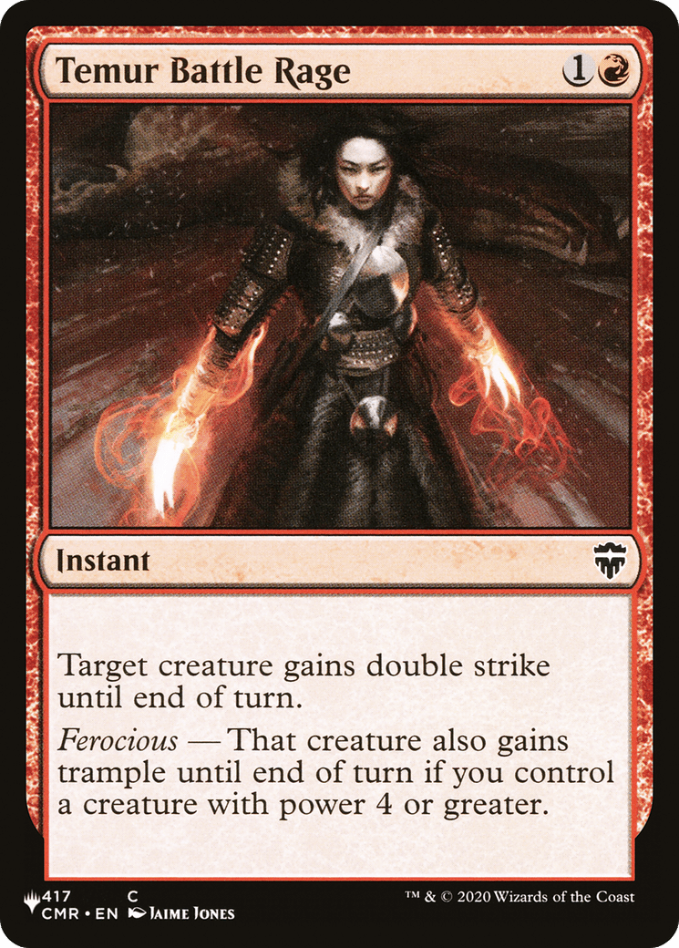 Temur Battle Rage |  (CMR-417) [The List]