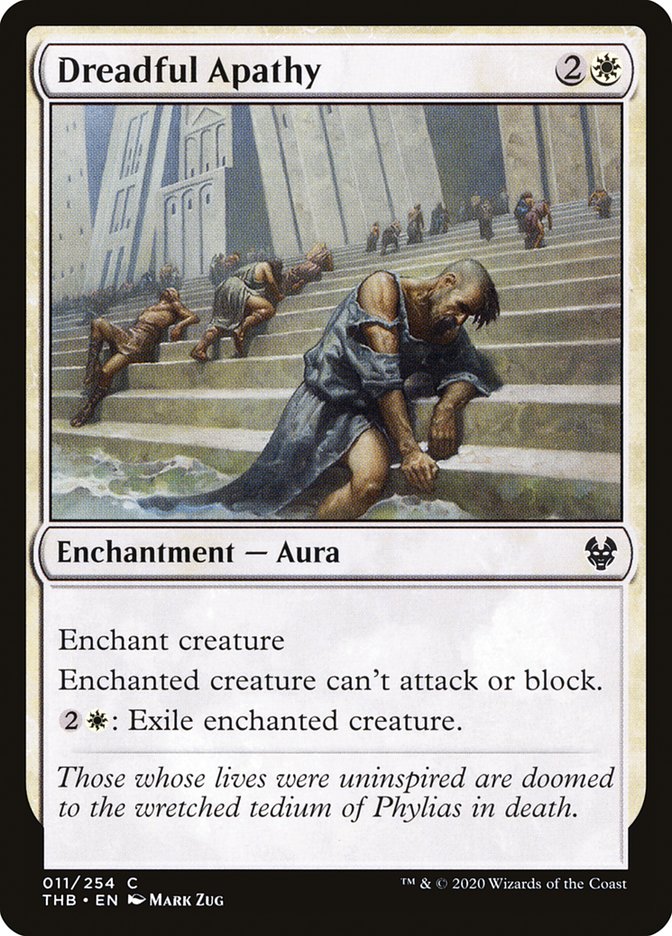 Dreadful Apathy 11/254 (Theros Beyond Death)  - Foil