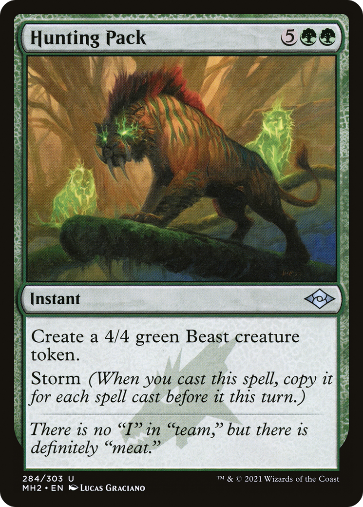 Hunting Pack (MH2-284) - Modern Horizons 2 Etched Foil