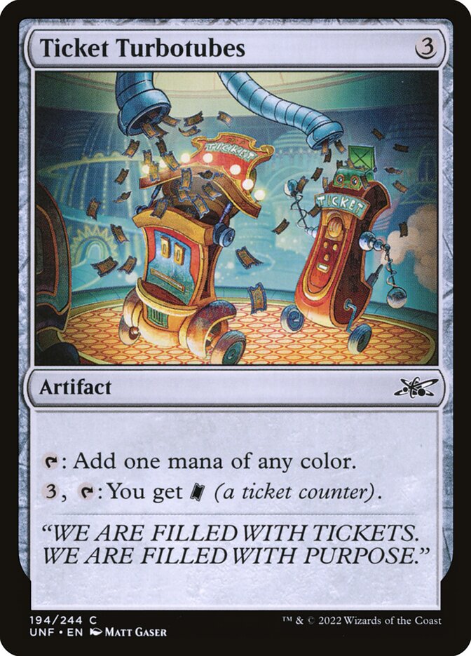 Ticket Turbotubes 194/244 (Unfinity)  - Foil