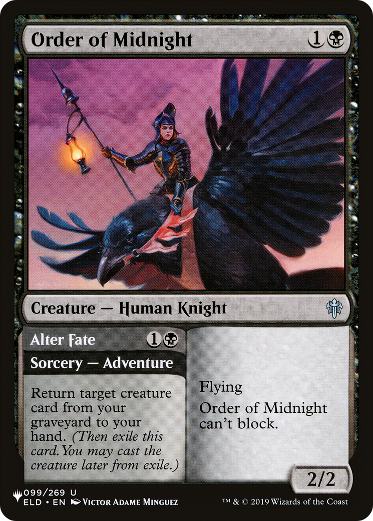 Order of Midnight // Alter Fate |  (ELD-99) [The List]