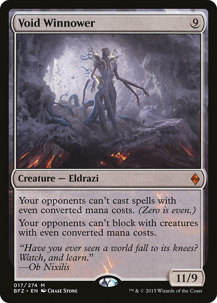 Void Winnower [Battle for Zendikar] Foil