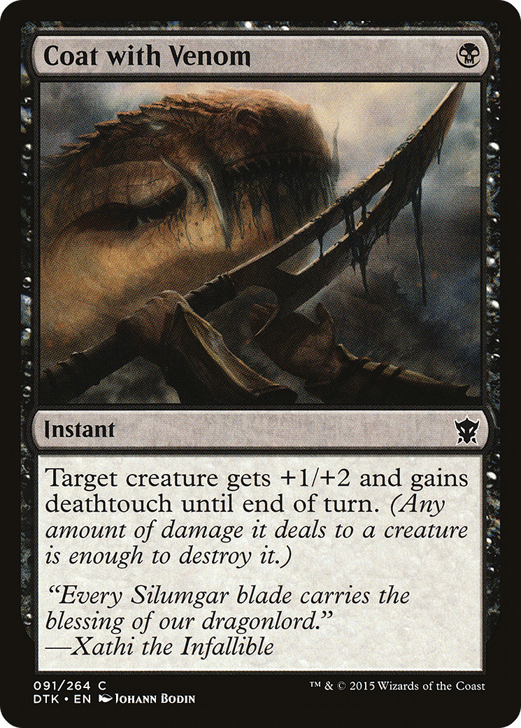 Coat with Venom [Dragons of Tarkir] Foil