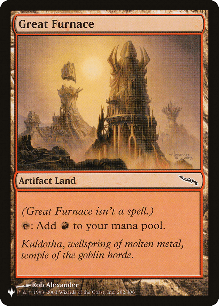 Great Furnace |  (MRD-282) [The List]
