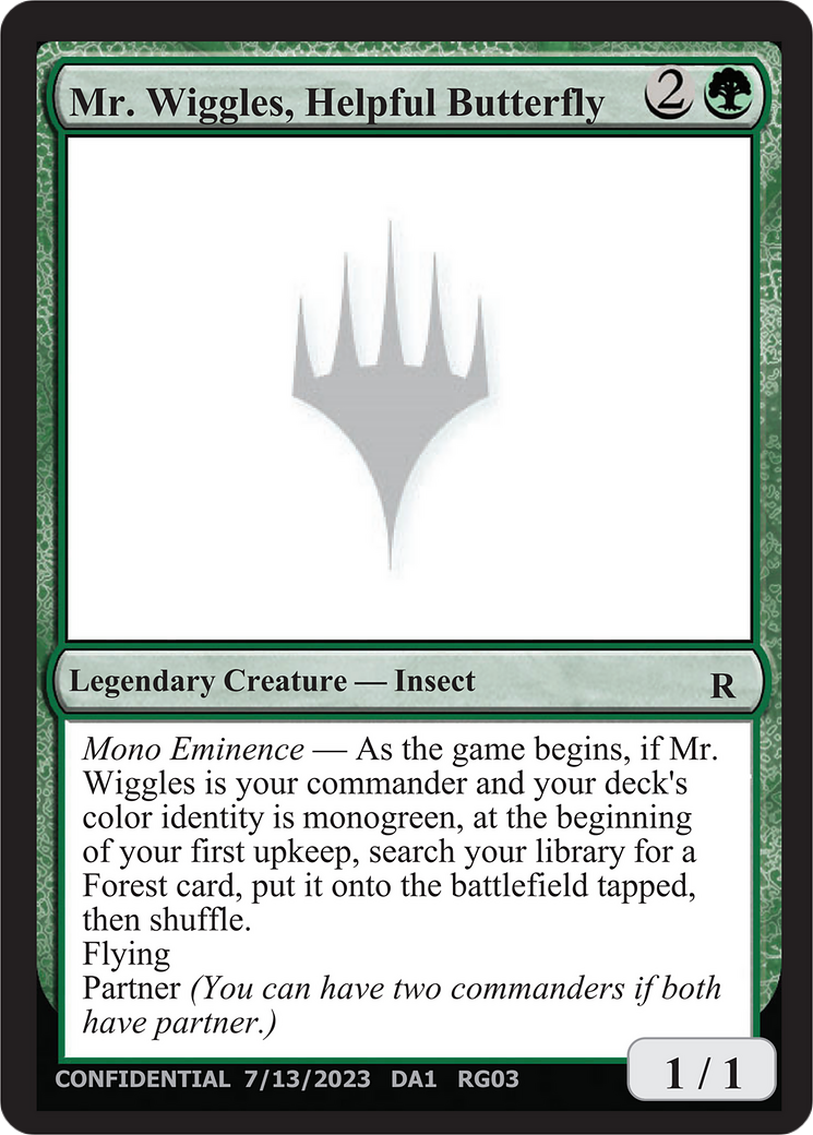 Mr. Wiggles, Helpful Butterfly (DA1-RG03B) - Unknown Event