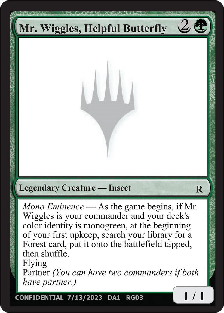 Mr. Wiggles, Helpful Butterfly (DA1-RG03B) - Unknown Event