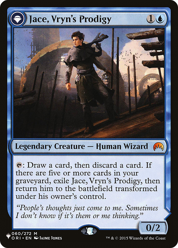 Jace, Vryn's Prodigy // Jace, Telepath Unbound |  (ORI-60) [The List]