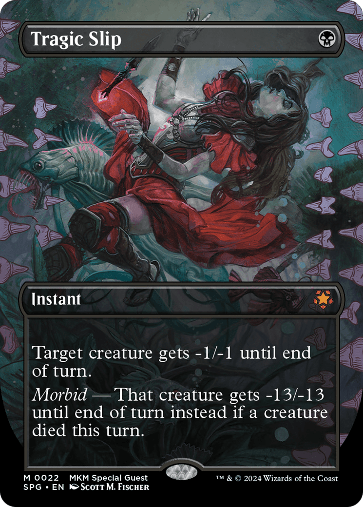Tragic Slip (Borderless) [Murders at Karlov Manor Special Guests] Foil