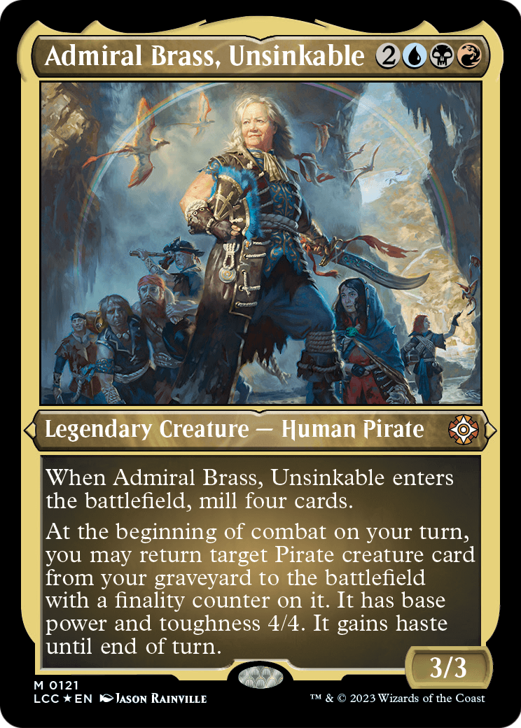 Admiral Brass, Unsinkable (121) [The Lost Caverns of Ixalan Commander]  Foil
