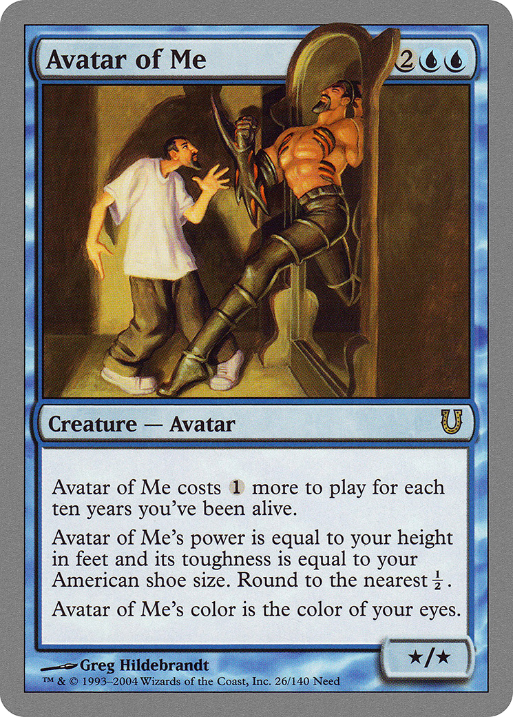 Avatar of Me [Unhinged] Foil