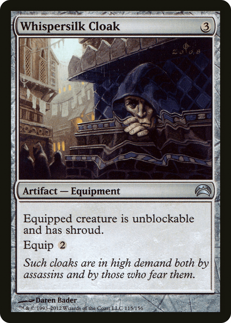 Whispersilk Cloak (115) [Planechase 2012]  Foil