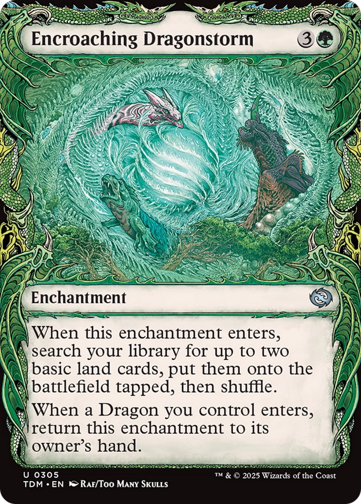 Encroaching Dragonstorm (Showcase) (305) [Tarkir: Dragonstorm]  Foil