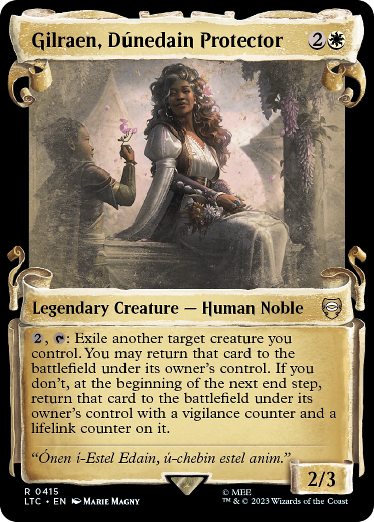 Gilraen, Dunedain Protector [The Lord of the Rings: Tales of Middle-Earth Commander Showcase Scrolls] Foil