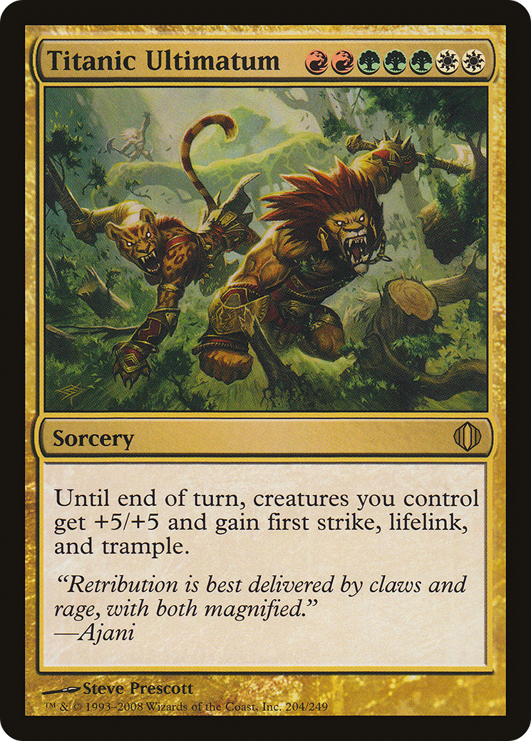 Titanic Ultimatum [Shards of Alara] Foil