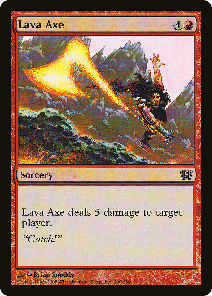 Lava Axe [Ninth Edition] Foil