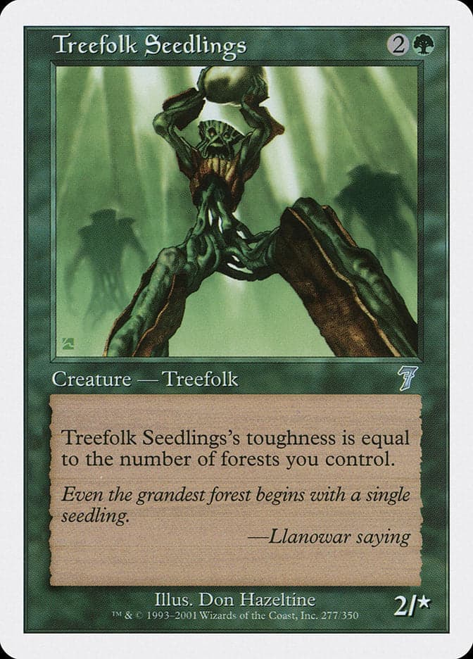 Treefolk Seedlings [Seventh Edition] Foil