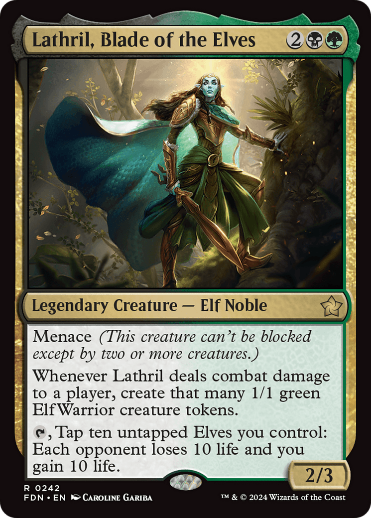 Lathril, Blade of the Elves (FDN-242) - Foundations