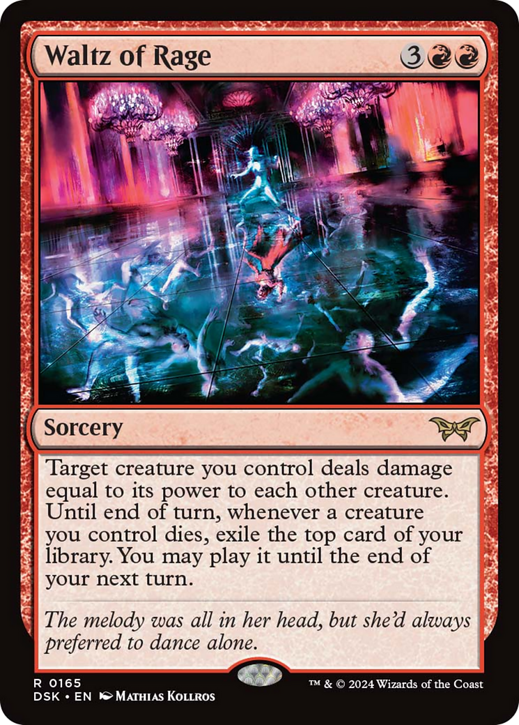 Waltz of Rage [Duskmourn: House of Horror] Foil
