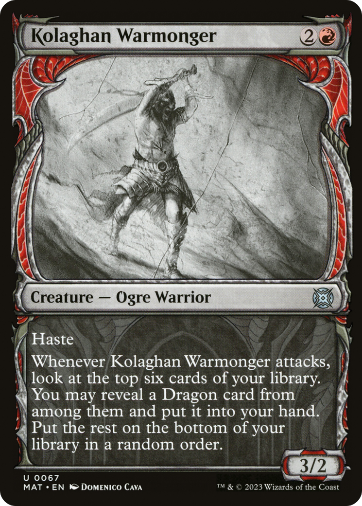 Kolaghan Warmonger (Showcase) [March of the Machine: The Aftermath] Foil