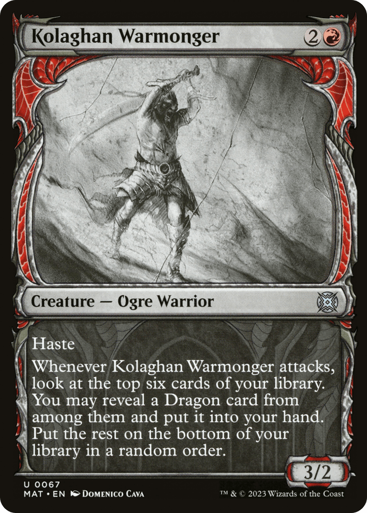 Kolaghan Warmonger (Showcase) [March of the Machine: The Aftermath] Foil