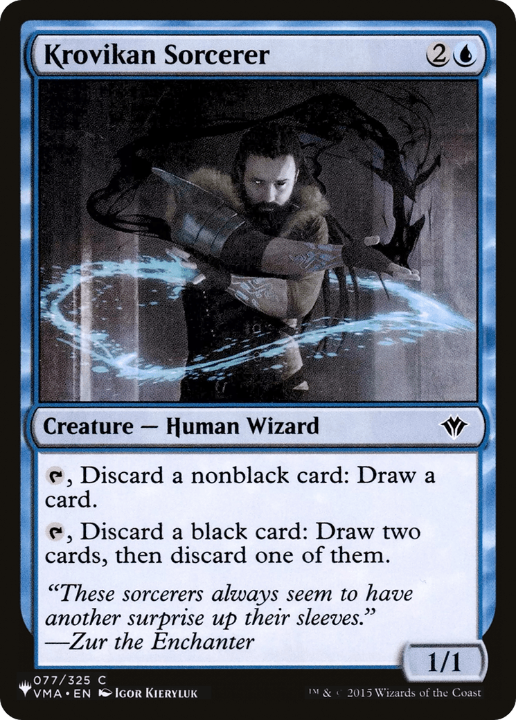 Krovikan Sorcerer |  (VMA-77) [The List]