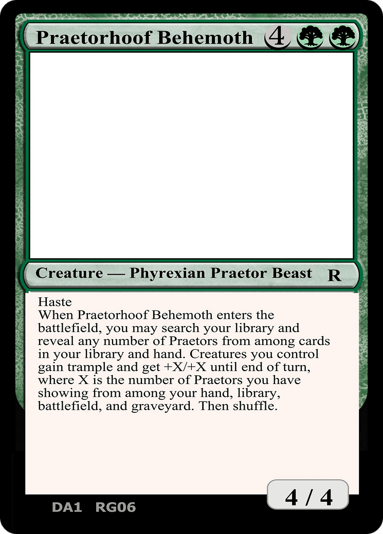 Praetorhoof Behemoth (DA1-RG06A) - Unknown Event