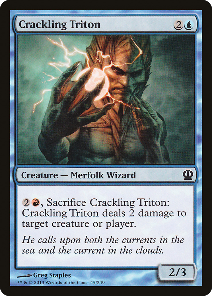 Crackling Triton [Theros] Foil