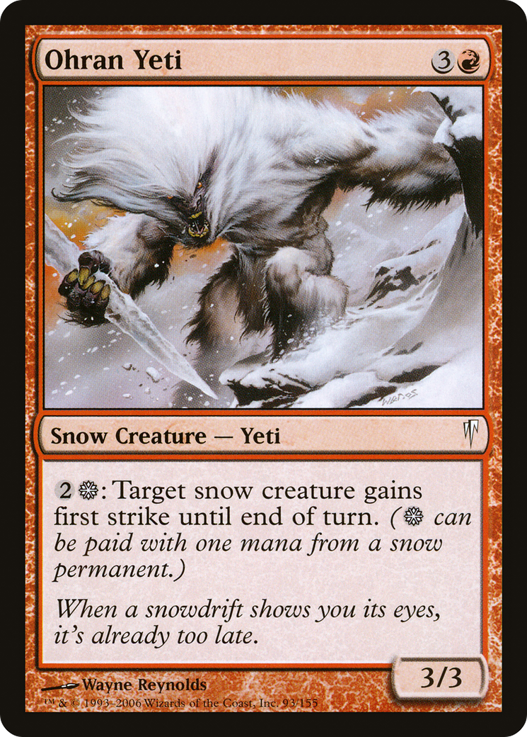 Ohran Yeti [Coldsnap] Foil