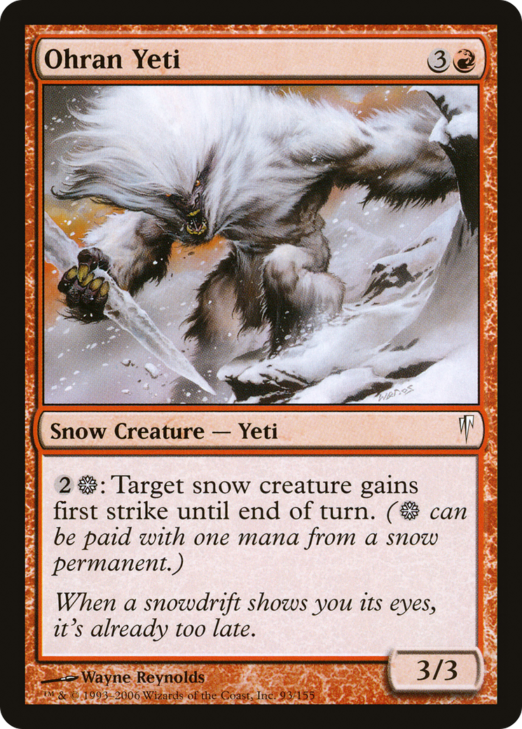 Ohran Yeti [Coldsnap] Foil