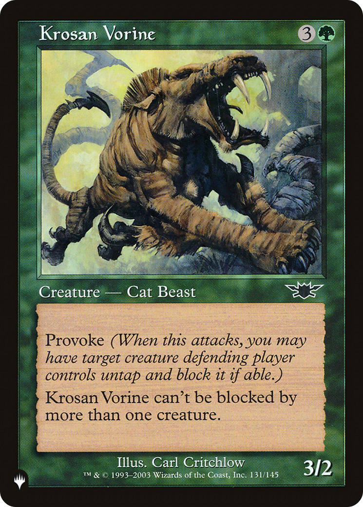 Krosan Vorine |  (LGN-131) [The List]