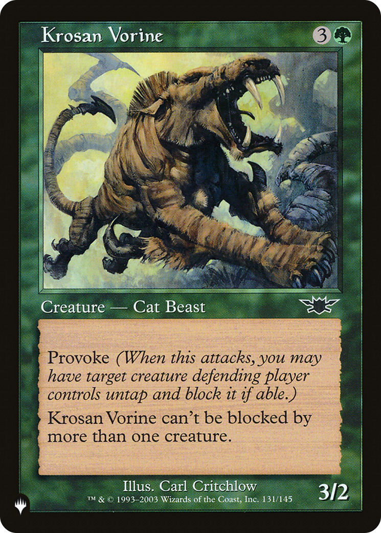 Krosan Vorine |  (LGN-131) [The List]